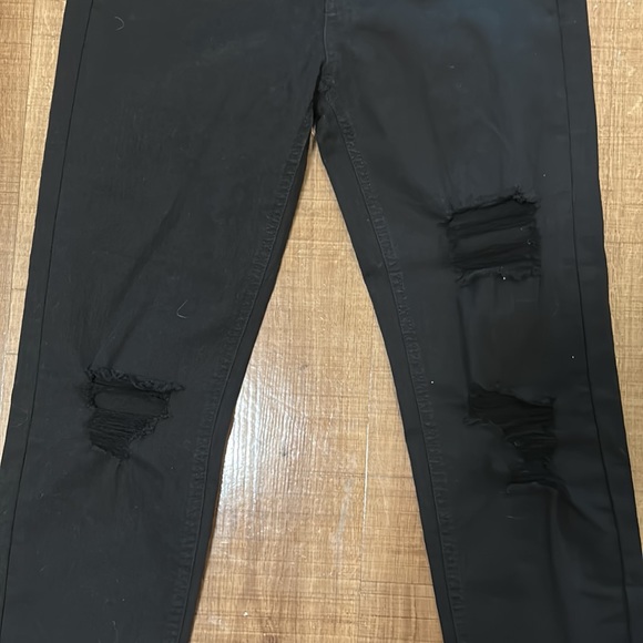 Black High Rise Skinny Jeans - Picture 4 of 6